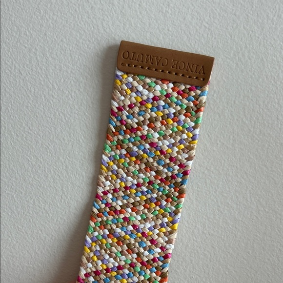 Vince Camuto Colorful Woven Belt with Round Buckle, Size L, Brand New with tags - Picture 5 of 5